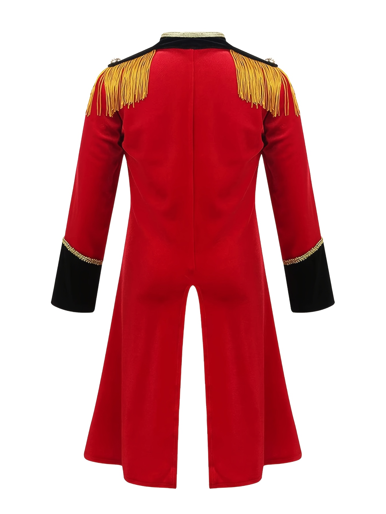 Men's Red and Black Tailcoat Circus Ringmaster Costume